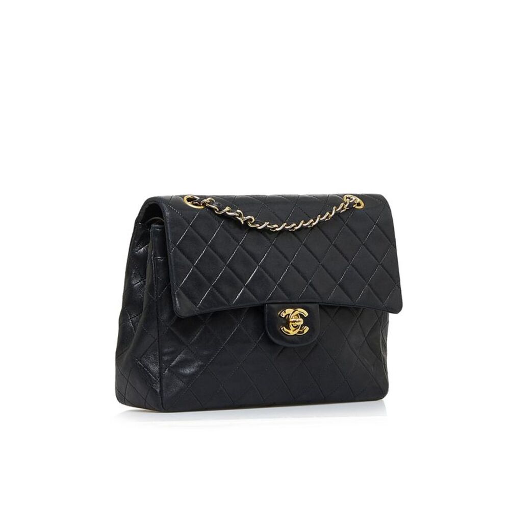 Pre Loved Chanel Medium Tall Classic Lambskin Double Flap - Picture 2 of 8